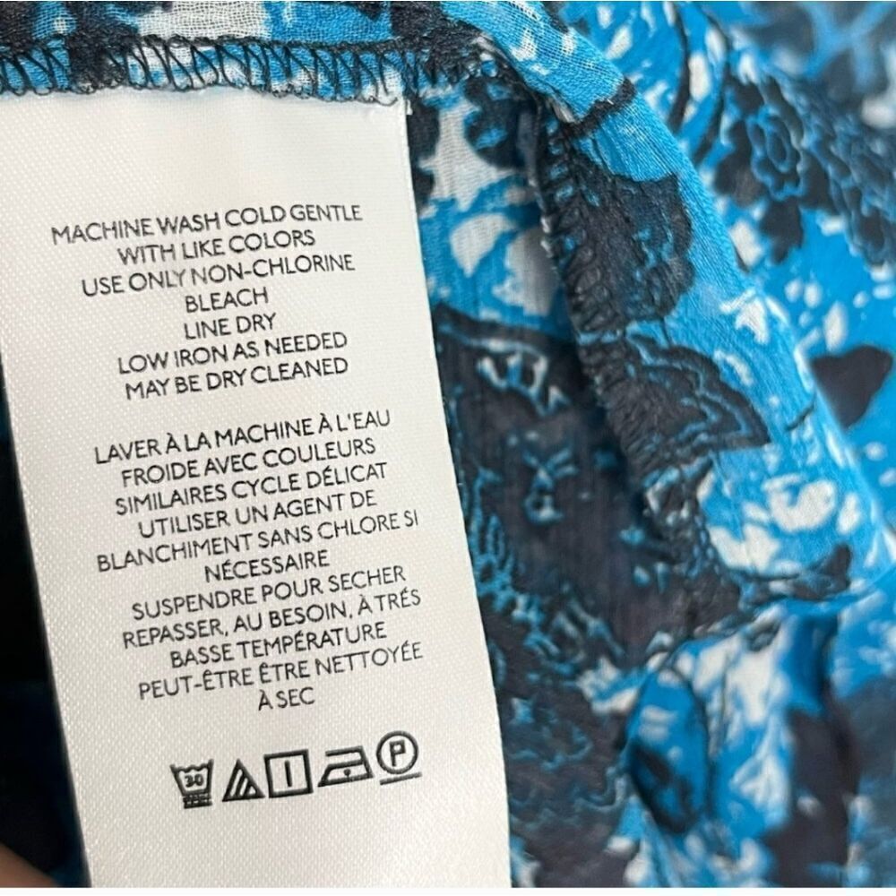 Anthropologie Floral Peasant Blouse XSMALL - Picture 9 of 10
